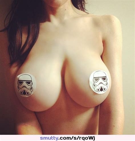 stormtrooper tits boobs starwars sexy babe nerdy