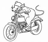 Motorcycle Mouse Riding Pages Coloring Printable Sheets Print Kids Categories Motorcycles sketch template