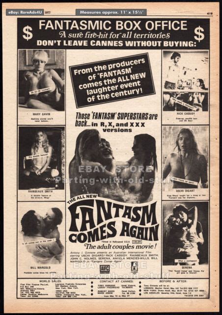 Fantasm Comes Again Original 1977 Trade Ad Poster Uschi Digard