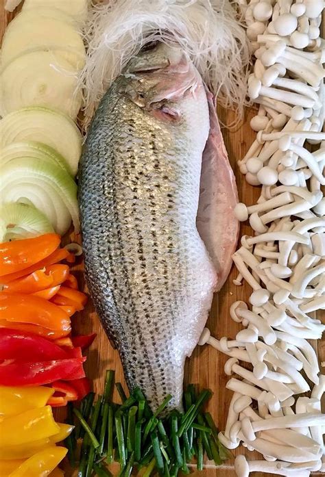 The Spices Of Life Baked Striped Bass With Vermicelli And