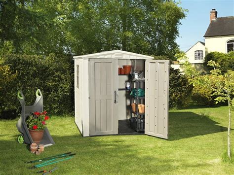 keter plastic sheds factor outdoor garden storage shed