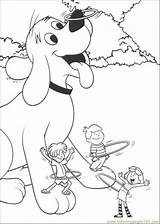 Clifford Coloring Pages Printable Dog Playing Friends Red Big Coloring4free Sheets Hulla Hoop Library Clipart Colorir Para Besøk Tegninger Print sketch template
