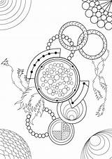 Erwachsene Calming Adultos Adulti Malbuch Justcolor Dreamcatcher Mandalas Therapeutic Organizational Relaxing Solving sketch template