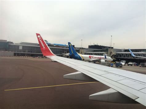 corendon dutch airlines arrived  amsterdam airplane view airlines scenes