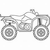 Wheeler Coloring Pages Quad Atv Four Drawing Bike Sketch Color Printable Pencil Getdrawings Getcolorings Print Comments Template sketch template