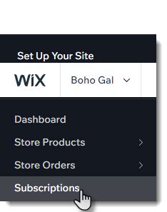 wix stores productabonnementen beheren wix helpcentrum
