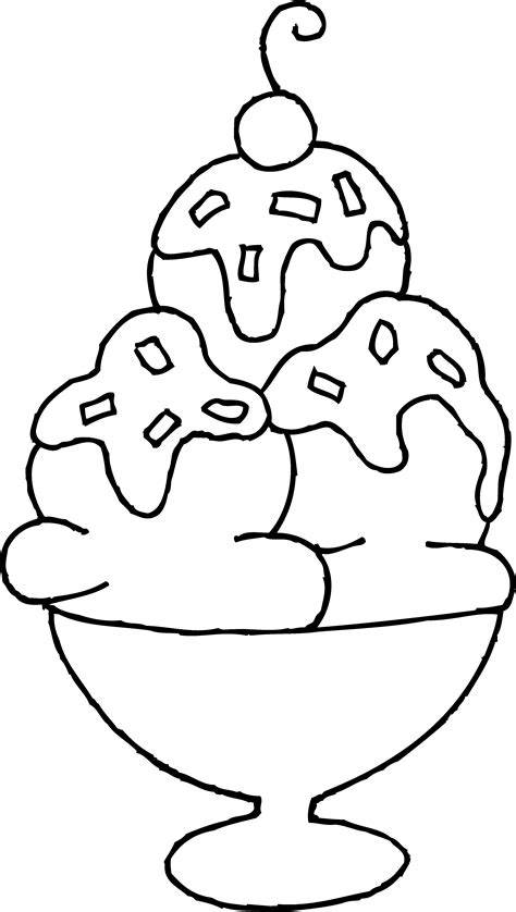 magnificent ice cream sundae coloring page ice cream coloring pages