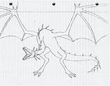 Wyvern Template Pages Coloring Dragon sketch template