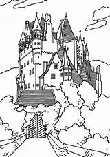 Eltz Castles Burg Neuschwanstein Buckingham Alemania Rheinland Designlooter Getcolorings Coloriages sketch template