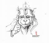 Hanuman Drawing Drawings Today September Thursday Getdrawings Leave sketch template