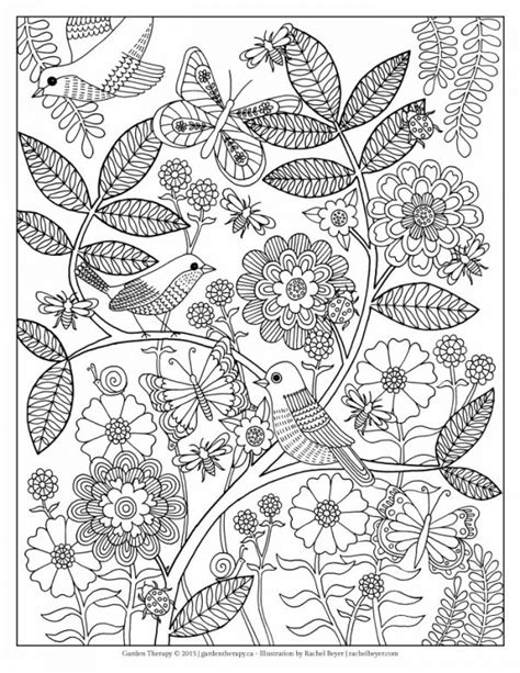 nature themed adult coloring pages sustain  craft habit