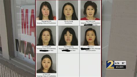 women including   year  arrested  massage parlor bust wsb