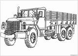 Coloring Truck Pages Printable Tanker Semi Army Color Kids Print Monster Trucks Colouring Good Sheets Boys Procoloring Template Drawing Tractor sketch template