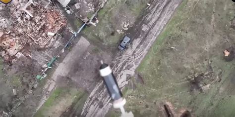 video shows ukraine drones grenade  russian sunroof dronedj