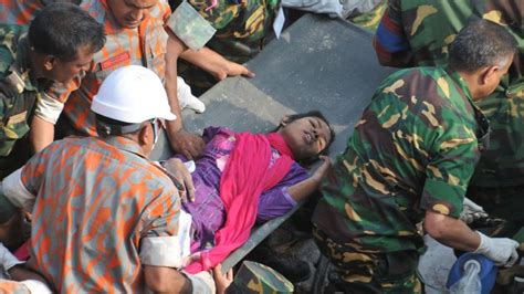 dhaka building collapse woman pulled alive from rubble bbc news