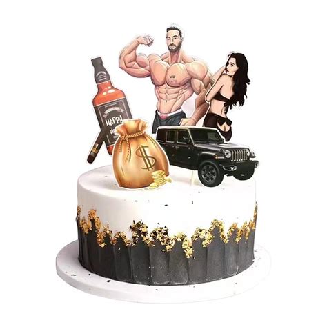 Buy Muscle Man Sexy Girl Series Cake Topper Baking Cake Decoration