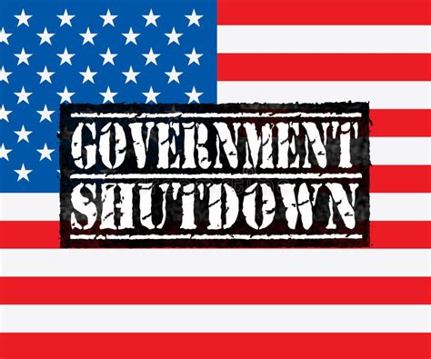 government shut down stamp means united states political shutdown stock
