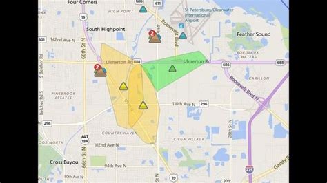 pinellas county power outage map map