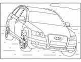 Coloring Audi Pages Cars Color sketch template