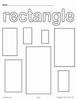 Rectangle Rectangles Supplyme Tracing Hexagons Preschoolers Hexagon Retangle Mpmschoolsupplies Preescolar Colors Squares Geometricas sketch template