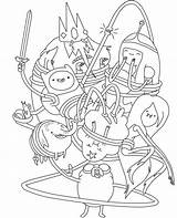 Adventure Coloring Time Pages Printable Cartoon Color Colouring Funny Adventurer Characters Marceline Book Printables Tattoo Drawings Print Coloringme Books Crafts sketch template