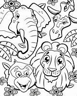 Jungle Animales Selva Dschungeltiere Ausmalbilder Scentos Dibujo Löwe Dschungel Malvorlagen Giraffe Elefant Mandalas Search Affe sketch template
