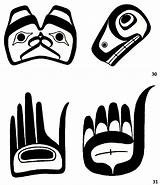 Haida Northwest Nations Symbols Tlingit Totem Ovoids Inuit Aboriginal Wpe5 Indigenous sketch template