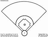 Baseball Field Coloring Pages Diamond Drawing Print Template Getdrawings sketch template