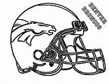 Football Coloring Pages Denver Broncos Getcoloringpages Printable American sketch template