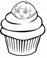 Cupcake Insertion Kitty sketch template