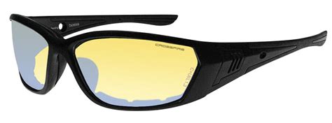 crossfire 710 foam lined safety glasses black frame indoor outdoor revo