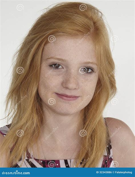 teen red head portrait stock photo image  posing pose