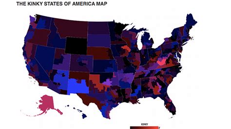 Data Map The Kinkiest States In America