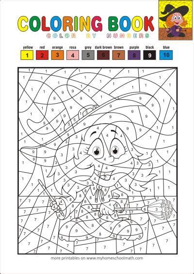 color  numbers  printable coloring books  kids coloring