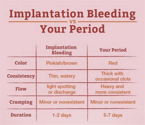 pin em implantation bleeding vs your periods