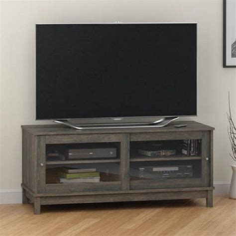 Mainstays Tv Stand For Tvs Up To 55 Rodeo Oak Home Entertainment
