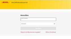 login  customer portals  tools dhl germany