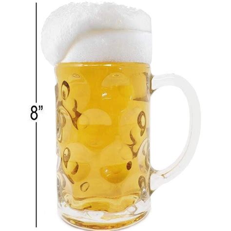 Shop One Liter German Style Extra Large Oktoberfest Dimpled Glass Beer