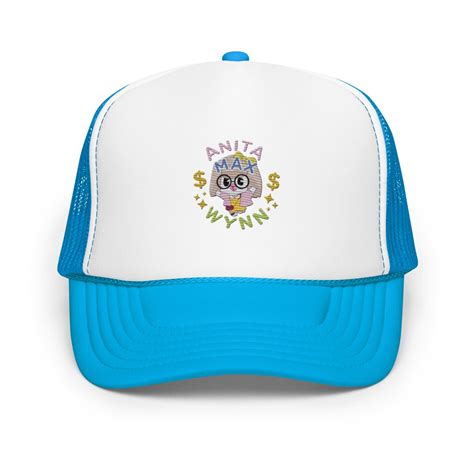 anita max wynn drake embroidered trucker hat ebay