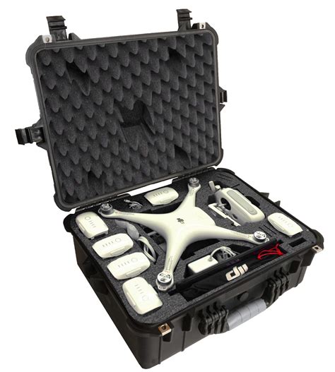 case club pre cut waterproof compact drone case fits dji phantom  gen  buy