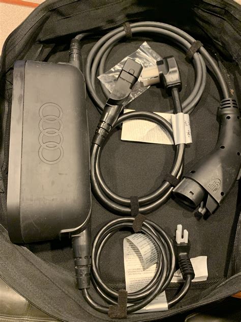 genuine audi   tron portable charger   case   charging cables audiworld forums