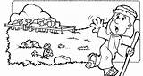 Ovelha Perdida Hilang Mewarnai Colorir Desenhos Sheep Parabola Minggu Sekolah Smarrita Pecorella Domba Ebd Gembala Jalan sketch template
