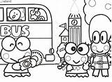 Keroppi Coloring Pages Kitty Hello Sanrio Cartoons Visit Color Characters sketch template