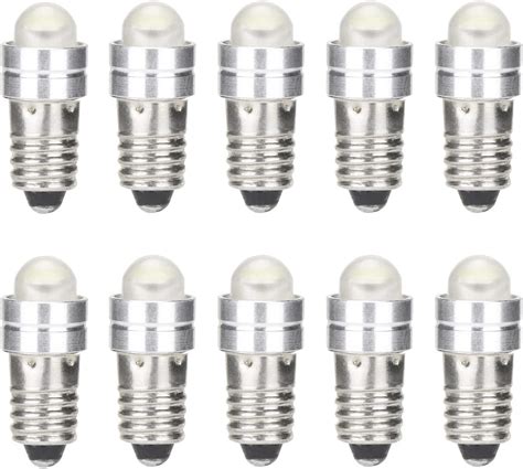 Gutreise E5 E5 5 Ampoules Led 10 Pièces E5 Ampoule à Vis Dc12v Blanc