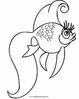 Coloring Pages Rainbow Fish Clip Kids Printable sketch template
