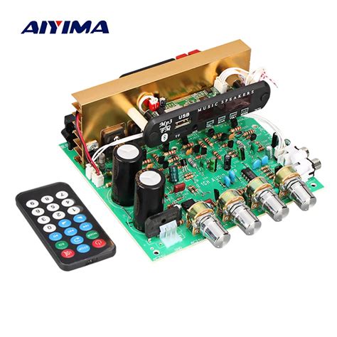 aiyima bluetooth amplifier board   channel subwoofer amplificador audio board  aux fm