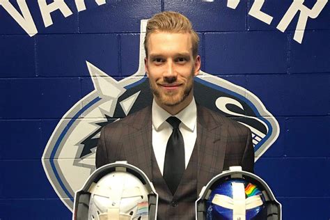 vancouver canucks goalie anders nilsson rips hockey s