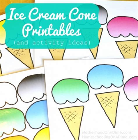 ice cream printables