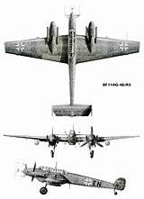 Messerschmitt Luftwaffe Nachtjager Camouflage Flugzeuge Weltkrieg Blueprint 110c sketch template