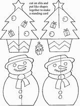 Christmas Coloring Kids Pages Crafts Craft Printable Easy Activities Templates Printables Print Noel Cut Color Paper December Make Card Cards sketch template